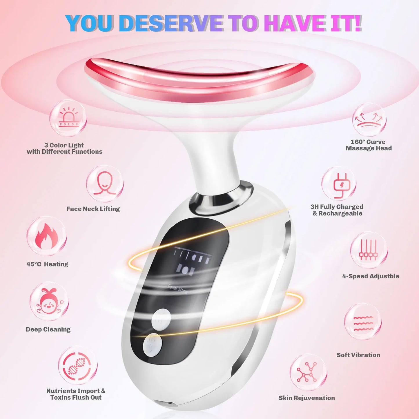 Neck Face Lifting LED Photon Therapy